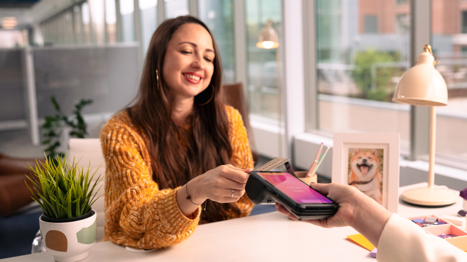 Tap payment on modern terminal